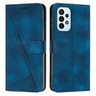 For Samsung Galaxy A32 4G Dream Triangle Leather Phone Case with Long Lanyard(Blue) - 1