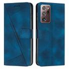 For Samsung Galaxy Note20 Ultra Dream Triangle Leather Phone Case with Long Lanyard(Blue) - 1