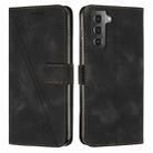 For Samsung Galaxy S21 5G Dream Triangle Leather Phone Case with Long Lanyard(Black) - 1
