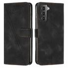 For Samsung Galaxy S21+ 5G Dream Triangle Leather Phone Case with Long Lanyard(Black) - 1