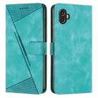 For Samsung Galaxy Xcover 6 Pro / Xcover Pro 2 Dream Triangle Leather Phone Case with Long Lanyard(Green) - 1