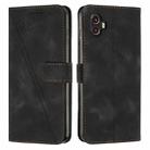 For Samsung Galaxy Xcover 6 Pro / Xcover Pro 2 Dream Triangle Leather Phone Case with Long Lanyard(Black) - 1