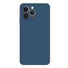 For iPhone 15 Pro Max Imitation Liquid Silicone Phone Case(Blue) - 1