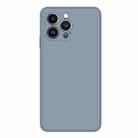 For iPhone 15 Pro Max Imitation Liquid Silicone Phone Case(Grey) - 1