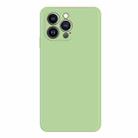 For iPhone 15 Pro Max Imitation Liquid Silicone Phone Case(Matcha Green) - 1