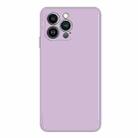 For iPhone 15 Pro Imitation Liquid Silicone Phone Case(Purple) - 1