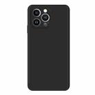 For iPhone 15 Pro Imitation Liquid Silicone Phone Case(Black) - 1