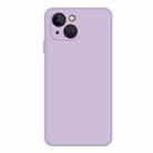 For iPhone 15 Plus Imitation Liquid Silicone Phone Case(Purple) - 1