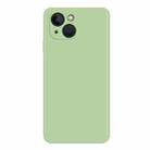 For iPhone 15 Imitation Liquid Silicone Phone Case(Matcha Green) - 1