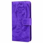 For Honor Magic6 Pro Tiger Embossing Pattern Flip Leather Phone Case(Purple) - 3