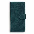 For Honor Magic7 Pro Tiger Embossing Pattern Flip Leather Phone Case(Green) - 3