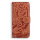 For Honor Magic7 Pro Tiger Embossing Pattern Flip Leather Phone Case(Brown) - 3