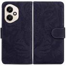 For Honor 400 Global 156.5mm Tiger Embossing Pattern Flip Leather Phone Case(Black) - 1