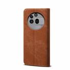 For Nothing Phone 3a Pro Denim Texture Casual Style Flip Leather Case(Brown) - 3