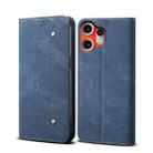 For Nothing CMF Phone 2 Pro Denim Texture Casual Style Flip Leather Case(Blue) - 1