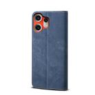 For Nothing CMF Phone 2 Pro Denim Texture Casual Style Flip Leather Case(Blue) - 3