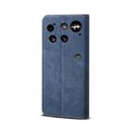 For Nothing Phone 3 Denim Texture Casual Style Flip Leather Case(Blue) - 3