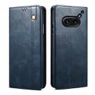 For Nothing Phone 2A Oil Wax Crazy Horse Texture Leather Phone Case(Blue) - 1