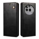 For Nothing Phone 3a Pro Oil Wax Crazy Horse Texture Leather Phone Case(Black) - 1