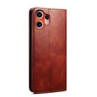 For Nothing CMF Phone 2 Pro Oil Wax Crazy Horse Texture Leather Phone Case(Brown) - 3