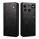 For Nothing Phone 3 Oil Wax Crazy Horse Texture Leather Phone Case(Black) - 1