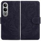 For OnePlus Nord CE4 5G Tiger Embossing Pattern Flip Leather Phone Case(Black) - 1