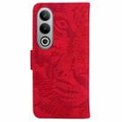 For OnePlus Nord CE4 5G Tiger Embossing Pattern Flip Leather Phone Case(Red) - 3