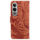 For OnePlus Nord CE4 5G Tiger Embossing Pattern Flip Leather Phone Case(Brown) - 3