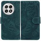 For OnePlus 13 Tiger Embossing Pattern Flip Leather Phone Case(Green) - 1