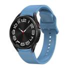 For Samsung Galaxy Watch 6 Solid Color Quick Release Silicone Watch Band(Blue) - 1