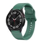 For Samsung Galaxy Watch 6 Solid Color Quick Release Silicone Watch Band(Army Green) - 1