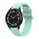 For Samsung Galaxy Watch 6 Solid Color Quick Release Silicone Watch Band(Light Green) - 1