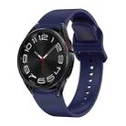 For Samsung Galaxy Watch 6 Solid Color Quick Release Silicone Watch Band(Dark Blue) - 1