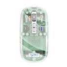 HXSJ T900 Transparent Magnet Three-mode Wireless Gaming Mouse(Bean Green) - 1