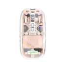 HXSJ T900 Transparent Magnet Three-mode Wireless Gaming Mouse(Pink) - 1