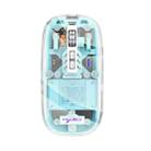 HXSJ T900 Transparent Magnet Three-mode Wireless Gaming Mouse(Blue) - 1