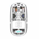 HXSJ T900 Transparent Magnet Three-mode Wireless Gaming Mouse(White) - 1