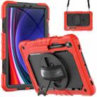 For Samsung Galaxy Tab S8 / S7 Silicone + PC Tablet Case(Red+Black) - 1