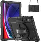 For Samsung Galaxy Tab S9 Ultra / S10 Ultra Silicone + PC Tablet Case(Black) - 1