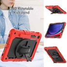 For Samsung Galaxy Tab S9 / S9 FE Silicone + PC Tablet Case(Red+Black) - 3
