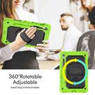 For Samsung Galaxy Tab S9 / S9 FE Silicone + PC Tablet Case(Yellow Green+Black) - 3