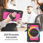 For Samsung Galaxy Tab S9 / S9 FE Silicone + PC Tablet Case(Black+Rose Red) - 3