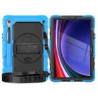 For Samsung Galaxy Tab S9 / S9 FE Silicone + PC Tablet Case(Light Blue+Black) - 2