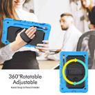 For Samsung Galaxy Tab S9 / S9 FE Silicone + PC Tablet Case(Light Blue+Black) - 3