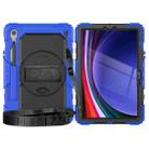 For Samsung Galaxy Tab S9 / S9 FE Silicone Hybrid PC Tablet Protective Case(Dark Blue+Black) - 2