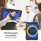 For Samsung Galaxy Tab S9 / S9 FE Silicone + PC Tablet Case(Black+Dark Blue) - 3