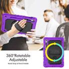 For Samsung Galaxy Tab S9 / S9 FE Silicone + PC Tablet Case(Purple+Black) - 3