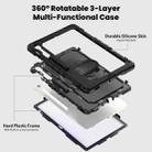 For Samsung Galaxy Tab S10 FE+ Silicone Hybrid PC Tablet Protective Case(Black) - 3