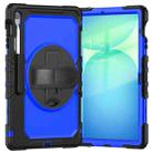 For Samsung Galaxy Tab S10 FE+ Silicone Hybrid PC Tablet Protective Case(Dark Blue+Black) - 2