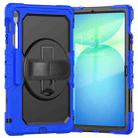 For Samsung Galaxy Tab S10 FE+ Silicone Hybrid PC Tablet Protective Case(Black+Dark Blue) - 2